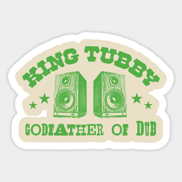 King Tubby Godfather of Dub Speakers Sticker by HAPPY TRIP PRESS